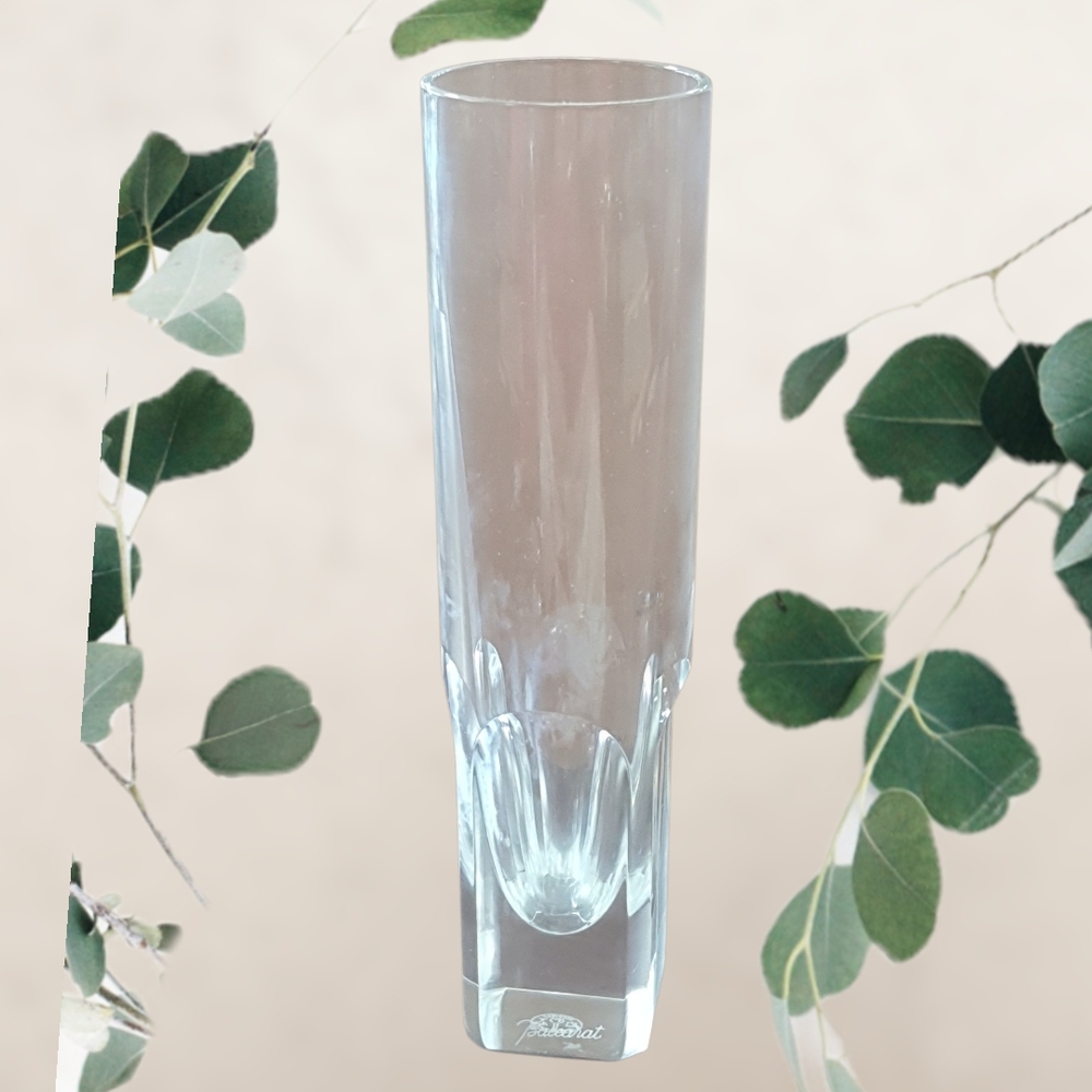 Baccarat Pluton Bud Crystal Vase